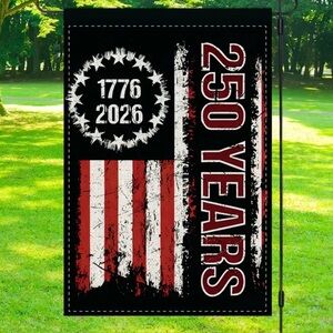 Patriotic 250 Years Garden Flag, NEW